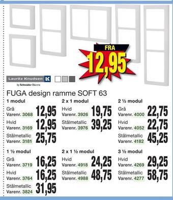 Harald Nyborg Fuga design ramme soft 63 tilbud