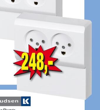 Harald Nyborg Opus 66 stikkontakt med panel tilbud
