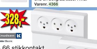 Harald Nyborg Opus 66 stikkontakt med panel tilbud