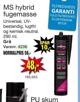 Harald Nyborg Ms hybrid fugemasse tilbud