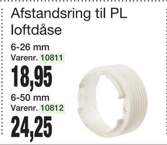 Afstandsring til pl loftdåse