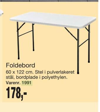 Harald Nyborg Foldebord tilbud