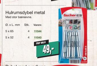 Hulrumsdybel metal