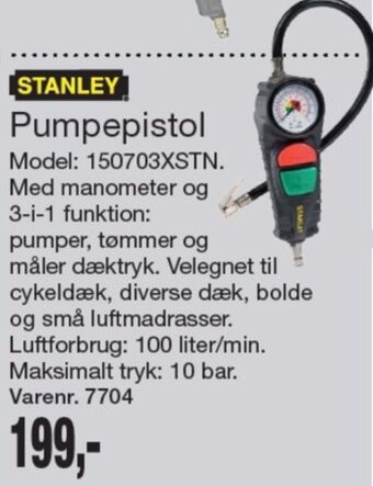 Harald Nyborg Stanley pumpepistol tilbud