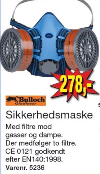Harald Nyborg Bulloch sikkerhedsmaske tilbud