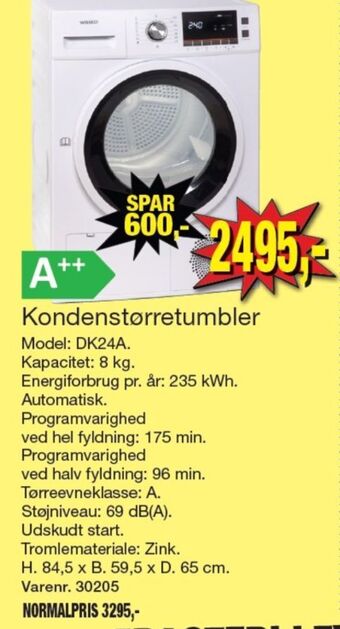 Harald Nyborg Wasco tørretumbler tilbud