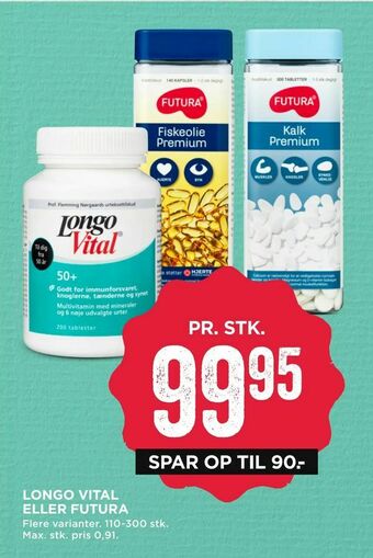 MENY Longo vital eller futura tilbud