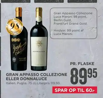 MENY Gran appasso collezione eller donnaluce tilbud