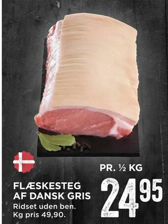 MENY Flæskesteg af dansk gris tilbud