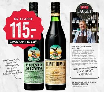 MENY Fernet-branca eller branca menta tilbud