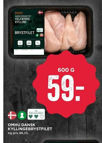 MENY Omhu dansk kyllingebrystfilet tilbud