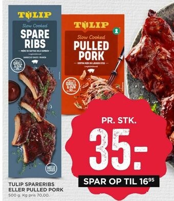 MENY Tulip spareribs eller pulled pork tilbud