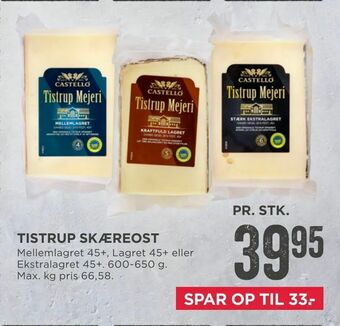 MENY Tistrup skæreost tilbud