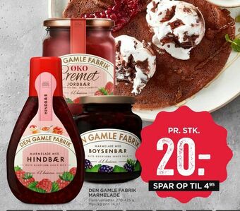 MENY Den gamle fabrik marmelade tilbud