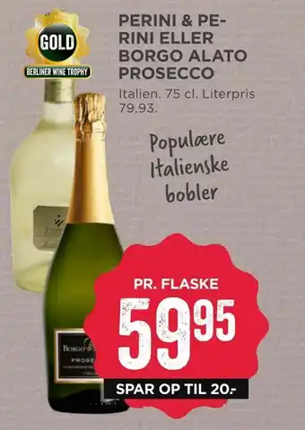 MENY Perini & perini eller borgo alato prosecco tilbud