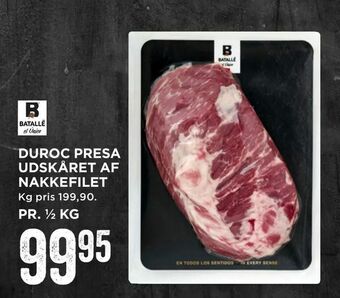 MENY Duroc presa udskåret af nakkefilet tilbud