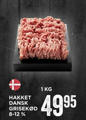 MENY Hakket dansk grisekød 8-12 % tilbud