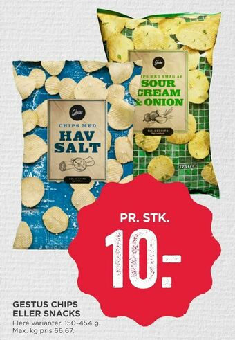 MENY Gestus chips eller snacks tilbud