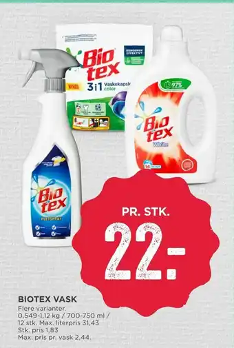 MENY Biotex vask tilbud