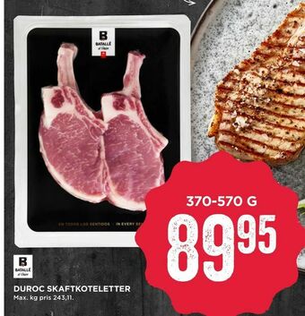 MENY Duroc skaftkoteletter tilbud