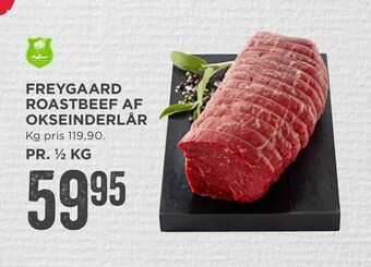 MENY Freygaard roastbeef af okseinderlår tilbud