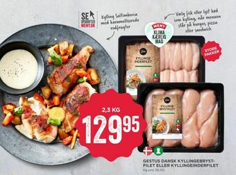 MENY Gestus dansk kyllingebryst­filet eller kyllingeinderfilet tilbud