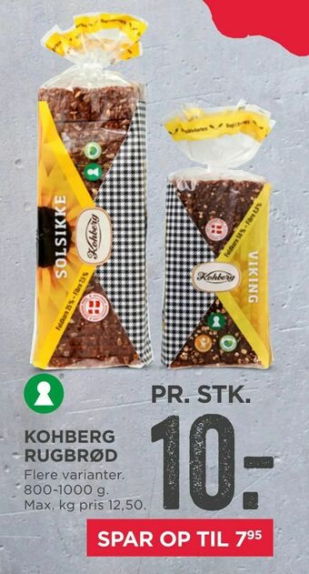 MENY Kohberg rugbrød tilbud