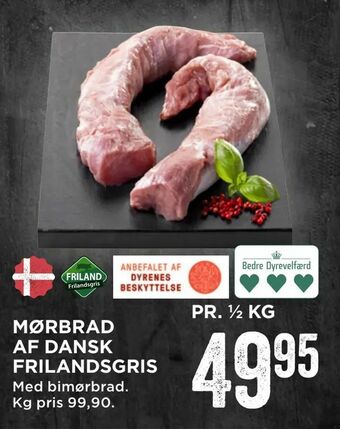MENY Mørbrad af dansk frilandsgris tilbud