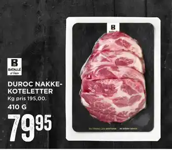 MENY Duroc nakkekoteletter tilbud