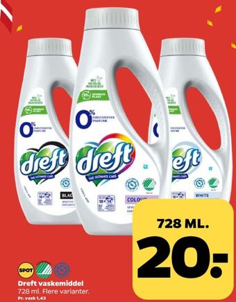 Netto Dreft vaskemiddel-flydende tilbud