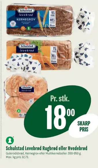 Min Købmand Levebrød rugbrød-skiver tilbud