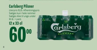 Min Købmand Pilsner øl tilbud