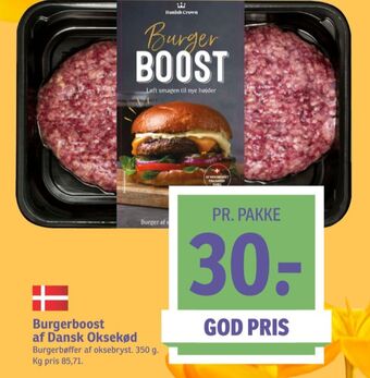 SPAR Burger boost hakkebøffer tilbud