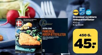 Netto Premieur rødspættefileter tilbud