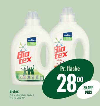 Min Købmand Biotex vaskemiddel-flydende tilbud