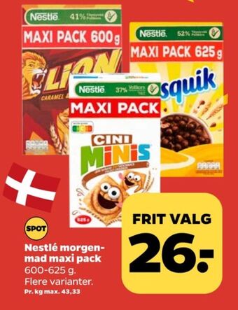 Netto Cini mini morgenmadsprodukt tilbud