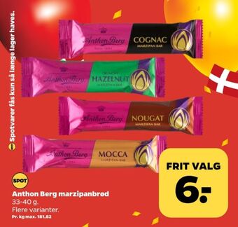 Netto Anthon berg marcipanbrød mocca tilbud