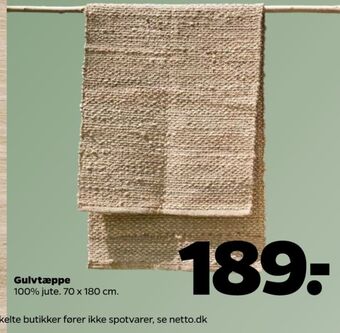 Netto Nord home living gulvtæppe tilbud