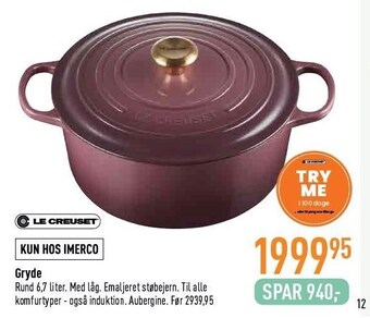 Imerco Gryde tilbud