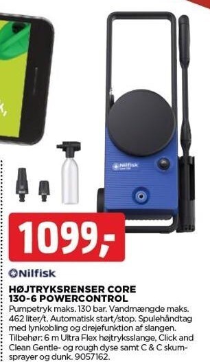 Højtryksrenser core 130-6 powercontrol