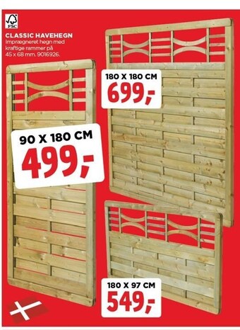 jem & fix Classic havehegn tilbud