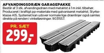 Afvandingsdræn garagepakke