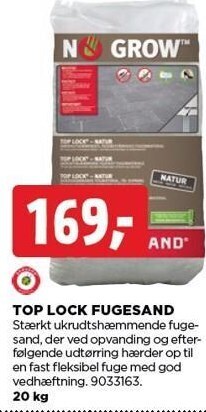 Top lock fugesand