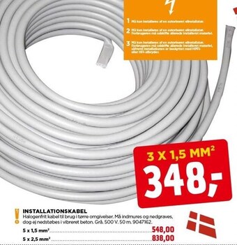 jem & fix Installationskabel tilbud