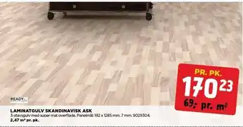 Ready fix laminatgulv skandinavisk ask