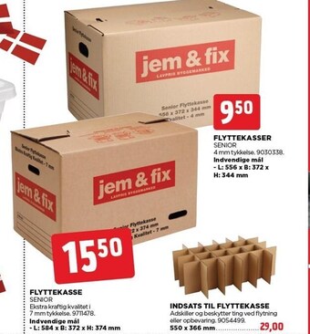 jem & fix Flyttekasse tilbud