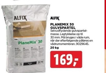 Alfix planemix 30 gulvspartel