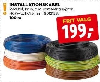 jem & fix Installationskabel tilbud