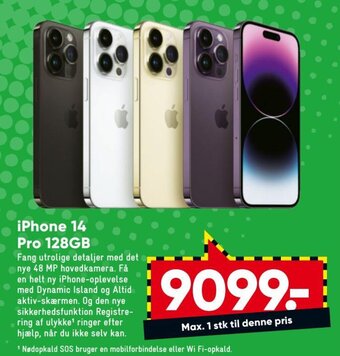 Bilka iPhone 14 Pro 128GB tilbud