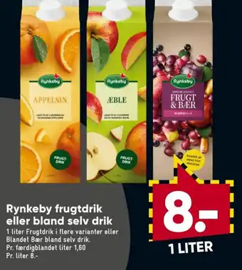 Rynkeby Frugtdrik eller Bland Selv Drik